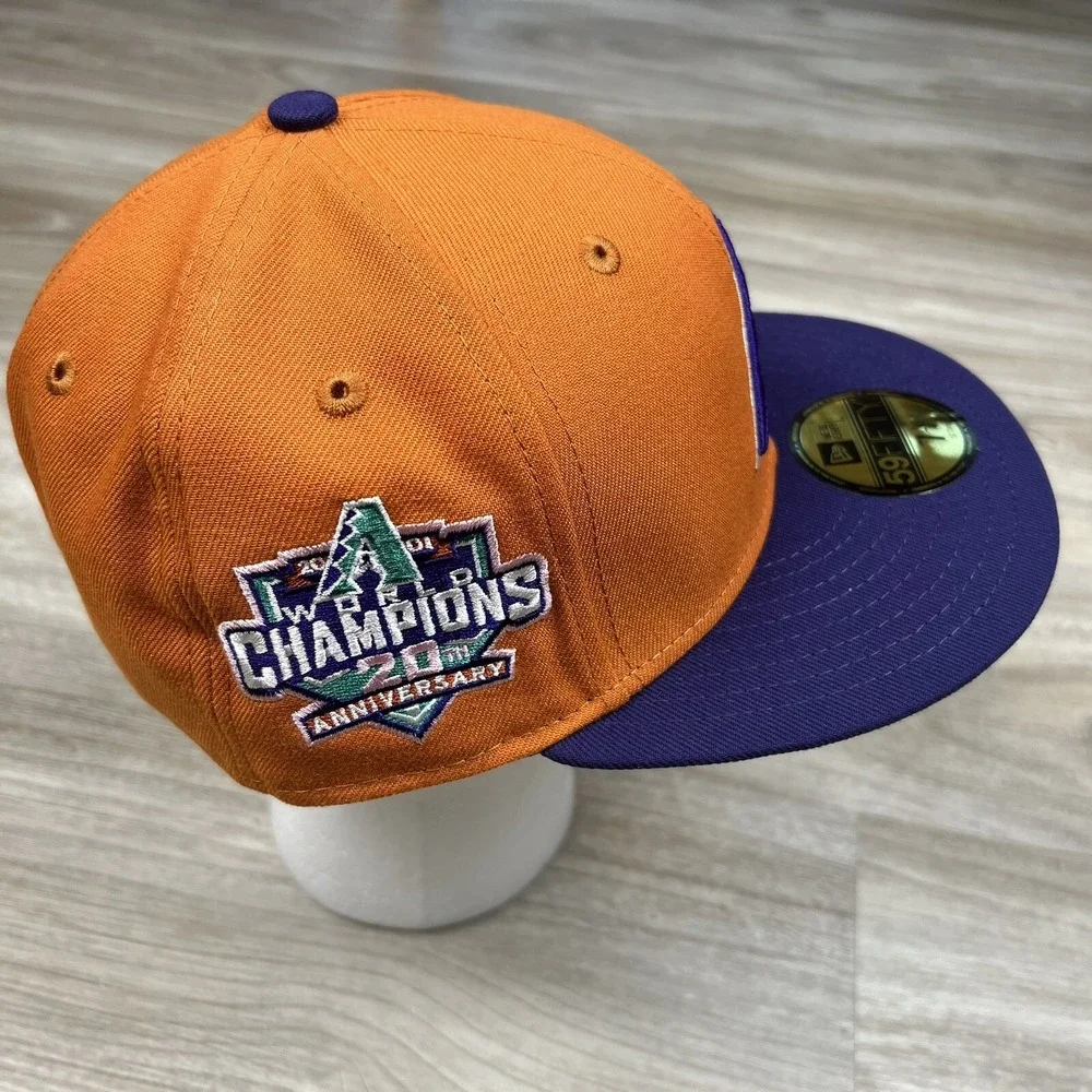 Arizona Diamondbacks 20th Anniversary Patch Orange 59Fifty NewEra Fitted 7 1/4